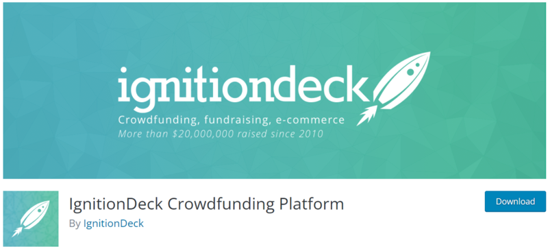  IgnitionDeck Crowdfunding & Commerce اضافات التبرع وردبريس