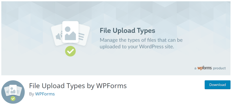 اضافات رفع الملفات وردبريس File Upload Types by WPForms 