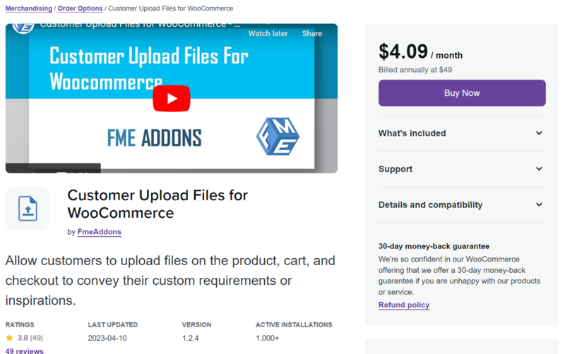 Customer Upload Files for WooCommerce
