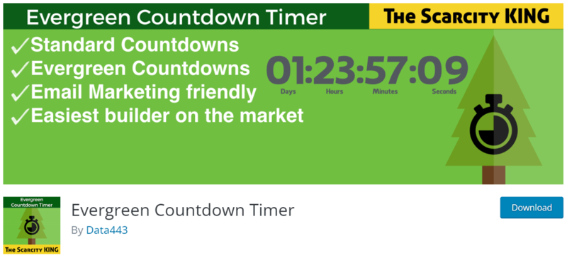Evergreen Countdown Timer افضل اضافت العداد التنازلي على وردبريس