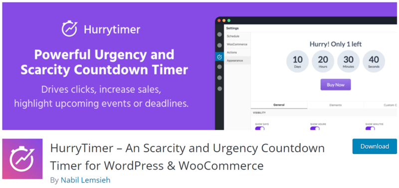 Hurry Timer افضل اضافت العداد التنازلي على وردبريس