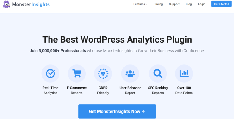 MonsterInsights اضافات التسويق بالعمولة وردبريس