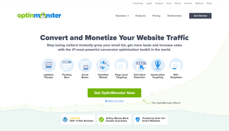 OptinMonster اضافات شريط اشعارات وردبريس