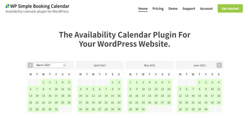 WP Simple Booking Calendar